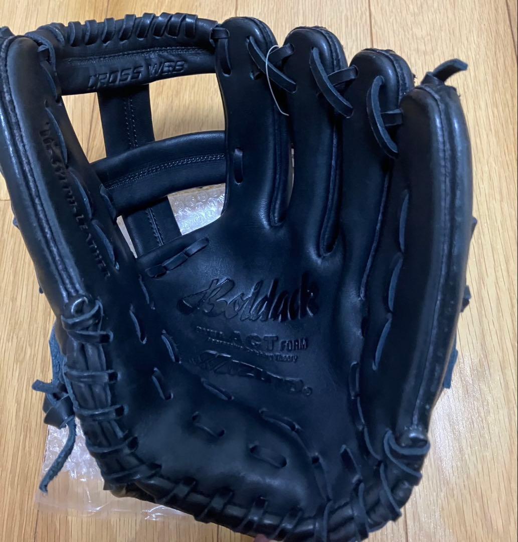 未使用品　ミズノ　ビューリーグ　軟式用　内野用　グローブ　青ビュー