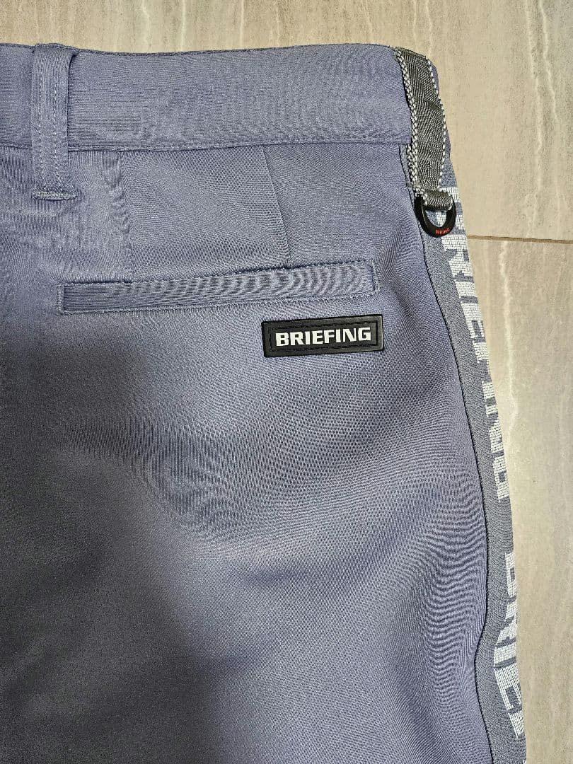 ブリーフィング　サイドロゴパンツ　グレー
