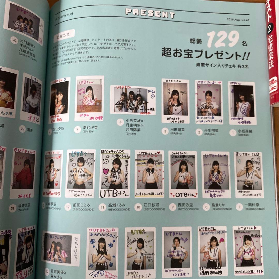 小坂菜緒 丹生明里 河田陽菜 日向坂46 直筆サイン入りチェキ