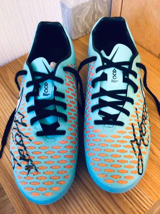 2014 FIFA W杯 日本代表16山口蛍選手 特注支給品サイン実使用スパイク