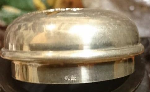 (明～清朝初期) 色絵小壺 純銀火舎