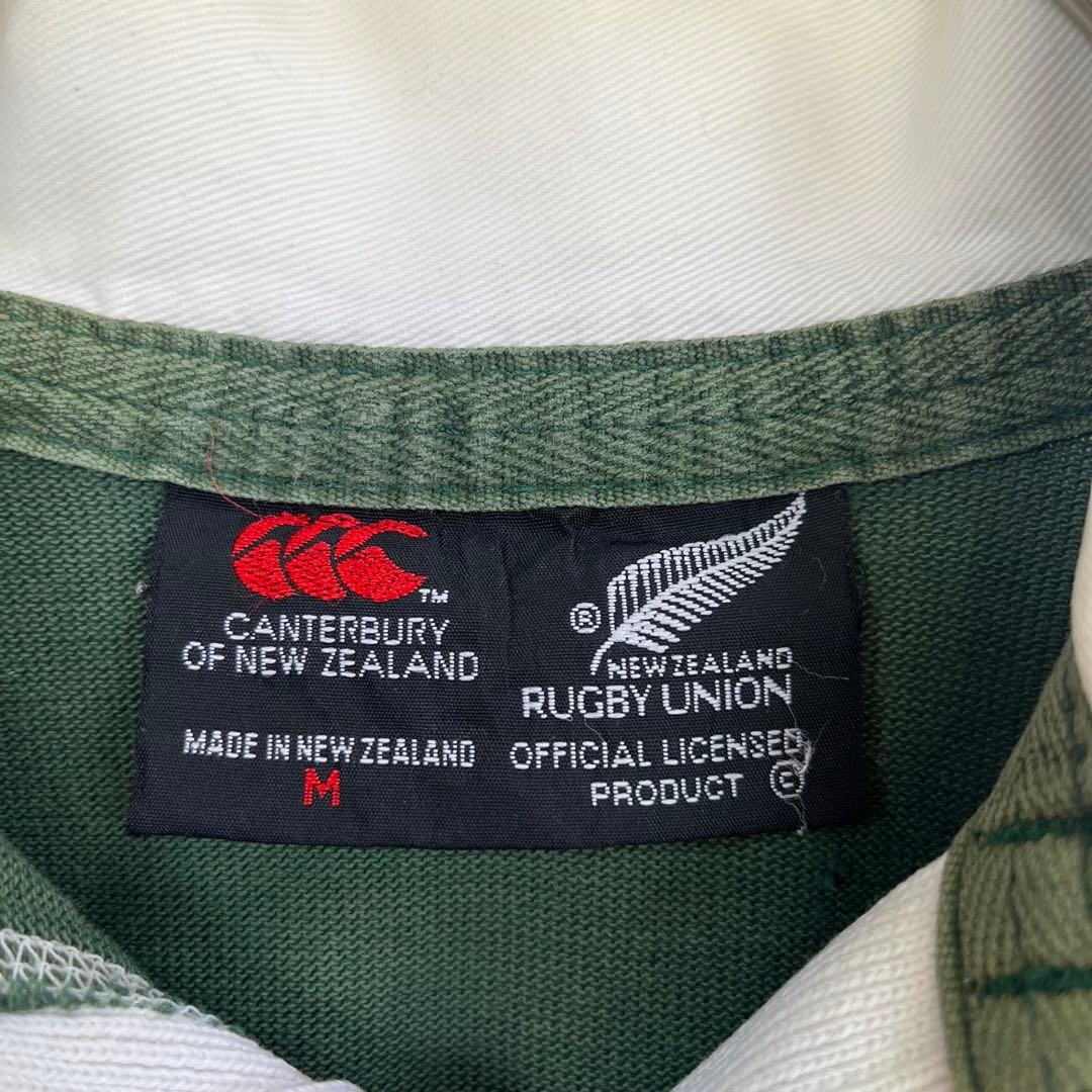 【ニュージーランド製】カンタベリー 長袖 ラガーシャツ オールブラックス 古着
