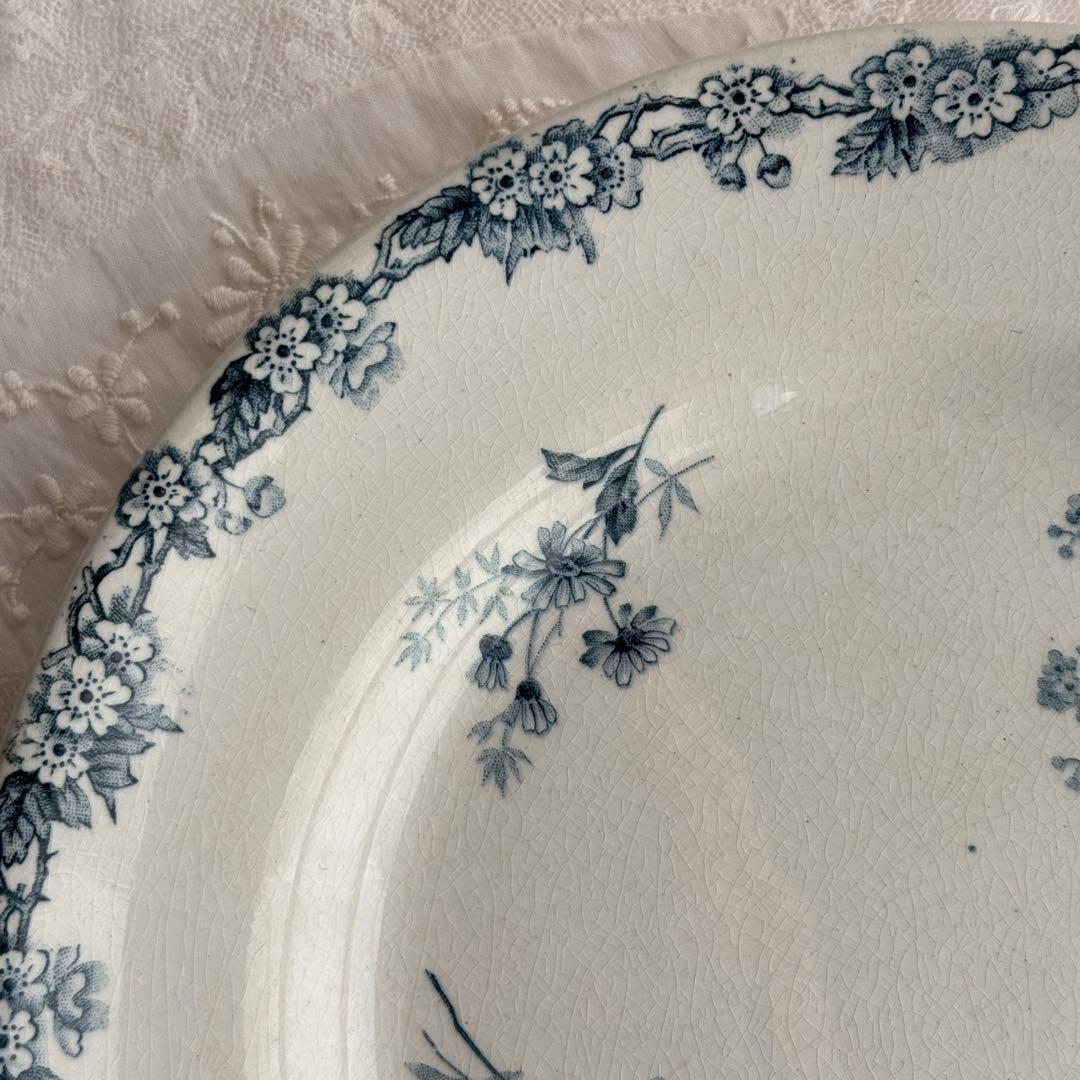 フランスアンティーク　ショワジールロイ　Choisy BRESTOIS　平皿