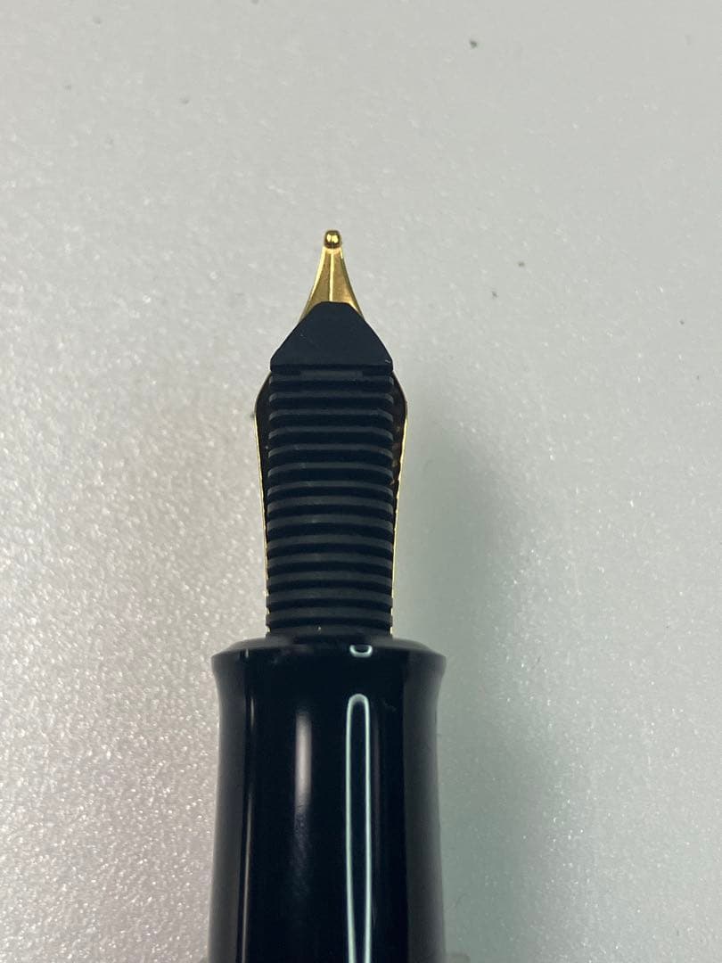 Pelikan　ペリカン　M200　グリーンマーブル　旧型　M-nib　雛2羽