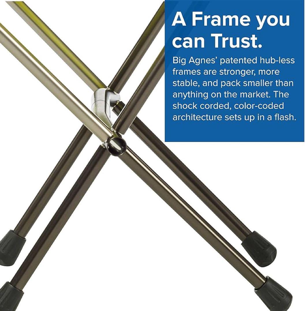 【美品】BIG AGNES ビッグアグネス スカイライン ULスツール ブラック