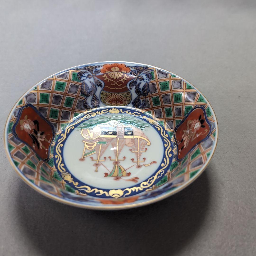 色絵南蛮船文深鉢　色絵南蛮人文深鉢　伊万里南蛮船文深鉢　伊万里南蛮人文深鉢