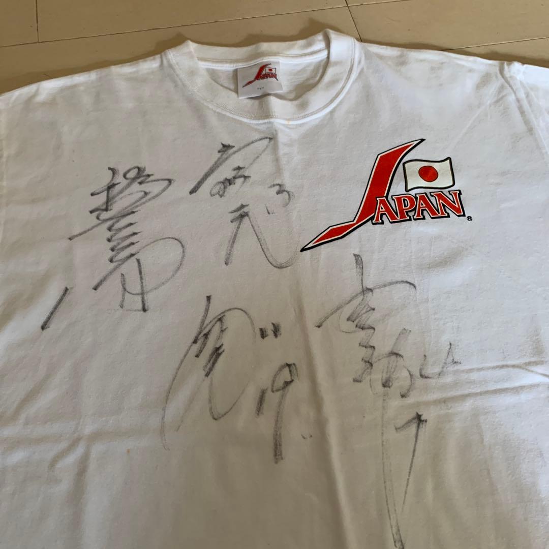 激レア 侍ジャパン 野球日本代表 直筆サイン入り Tシャツ 2008年 北京五輪