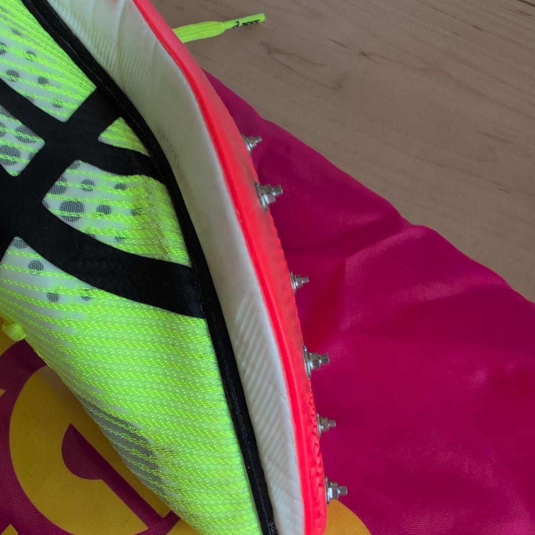 【美品】asics COSMORACER MD イエロー　レディース