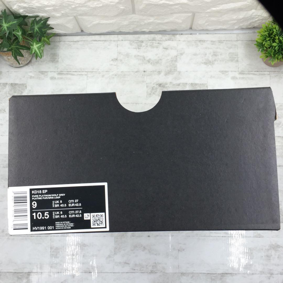 【タグ付未使用】ナイキ KD18 バスケットシューズ ホワイト27cm