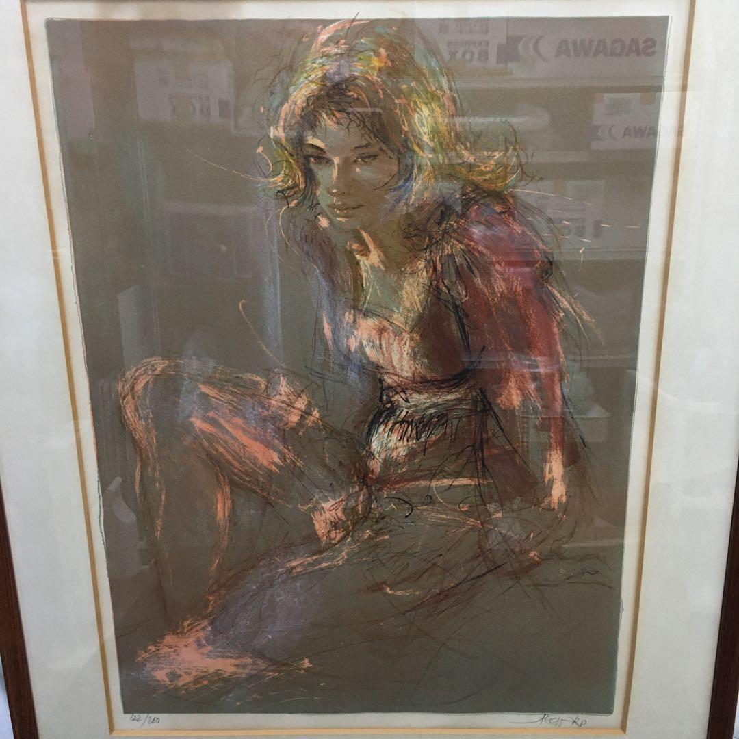 ジャック•ペクナール　サイン　シリアルナンバー入り　リトグラフ　額入り