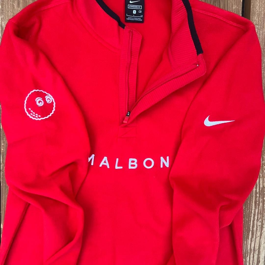 パンダ　MALBON×NIKE　レッド　サイズS