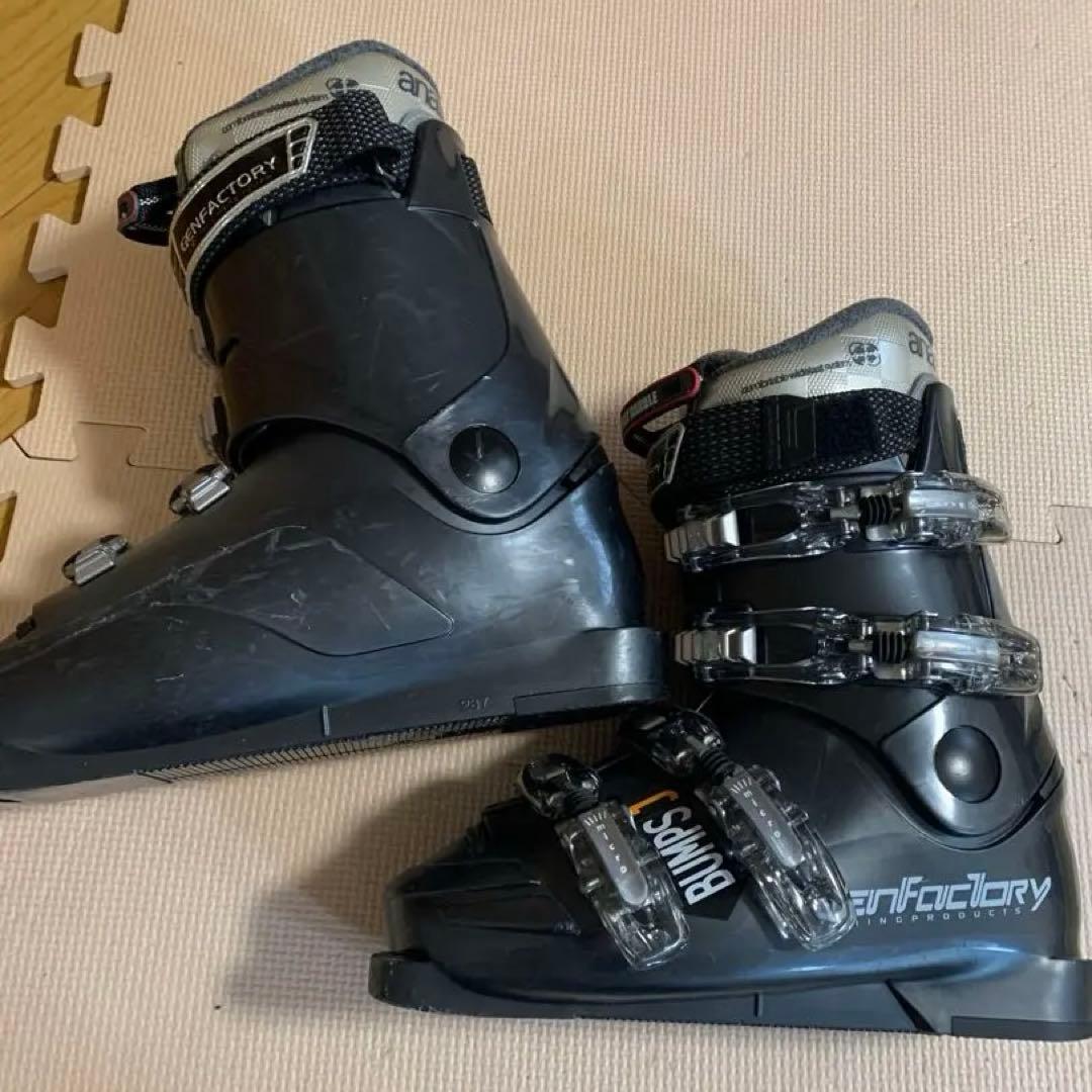 elanスキー3点セット148センチ ブーツGENFACTORY24〜24.5