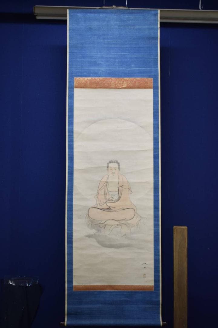 模写/岡眠山/釋迦図/釈迦図/布袋屋掛軸HE-326