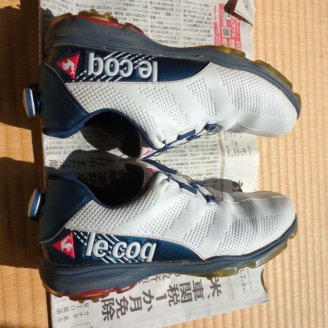 le coq sportif ゴルフシューズ ホワイト/ネイビー