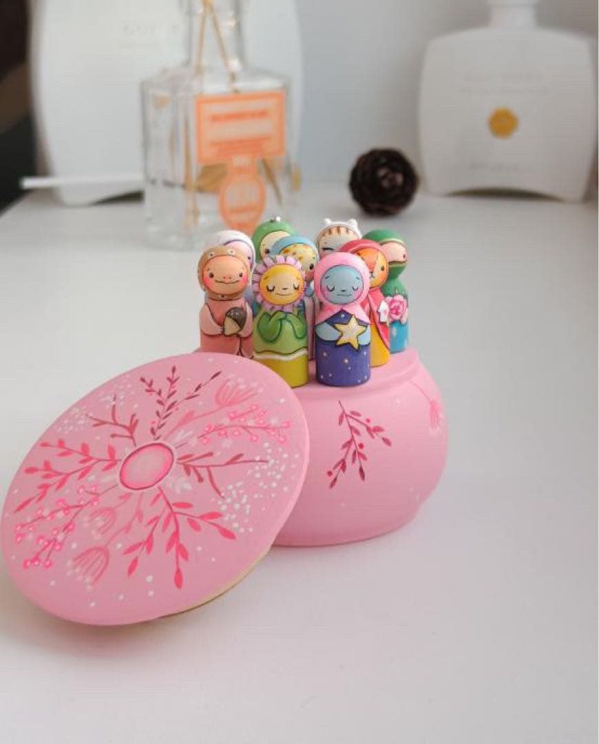 ひな祭りセール♪ロシア雑貨☆アニマルキット9個&Box付 マトリョーシカ