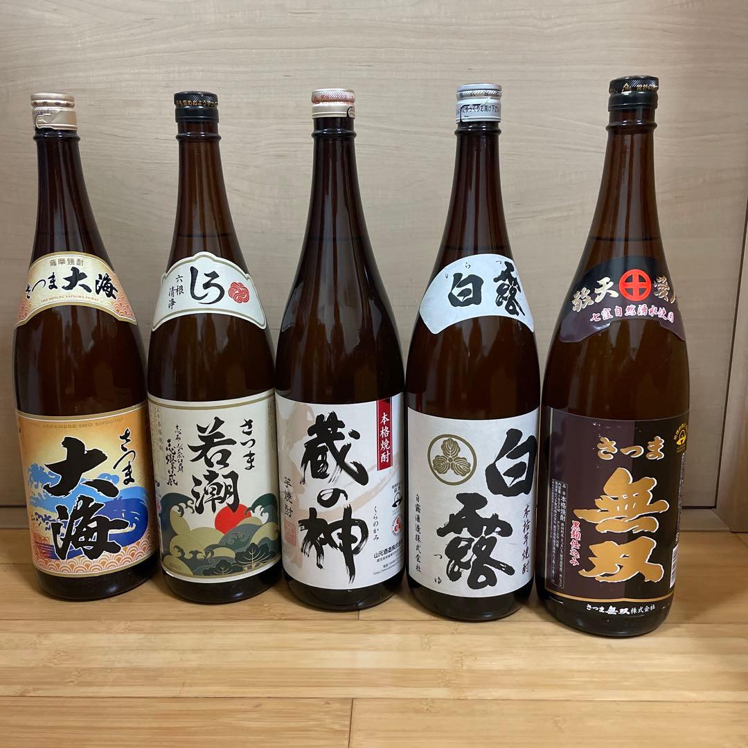 芋焼酎　鹿児島５酒蔵受賞芋焼酎飲みくらべ一升瓶５本セット