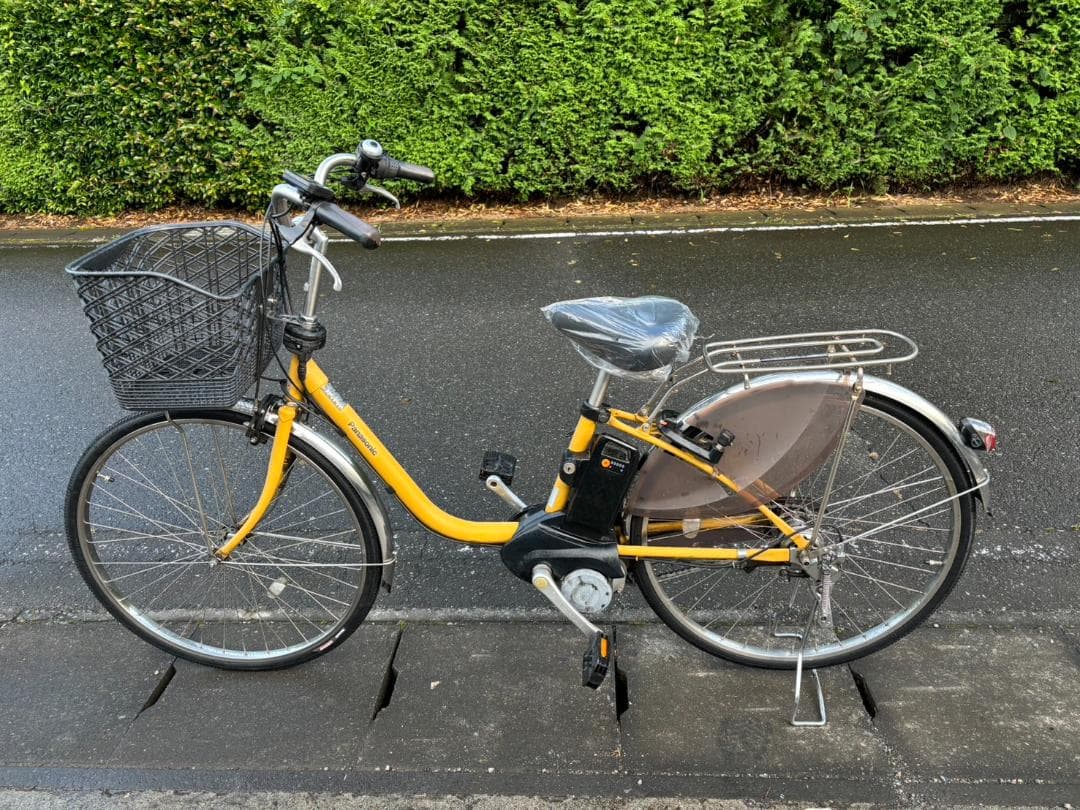 パナソニック ビビ・DX 26型 内装3段 電動自転車　マットミモザ