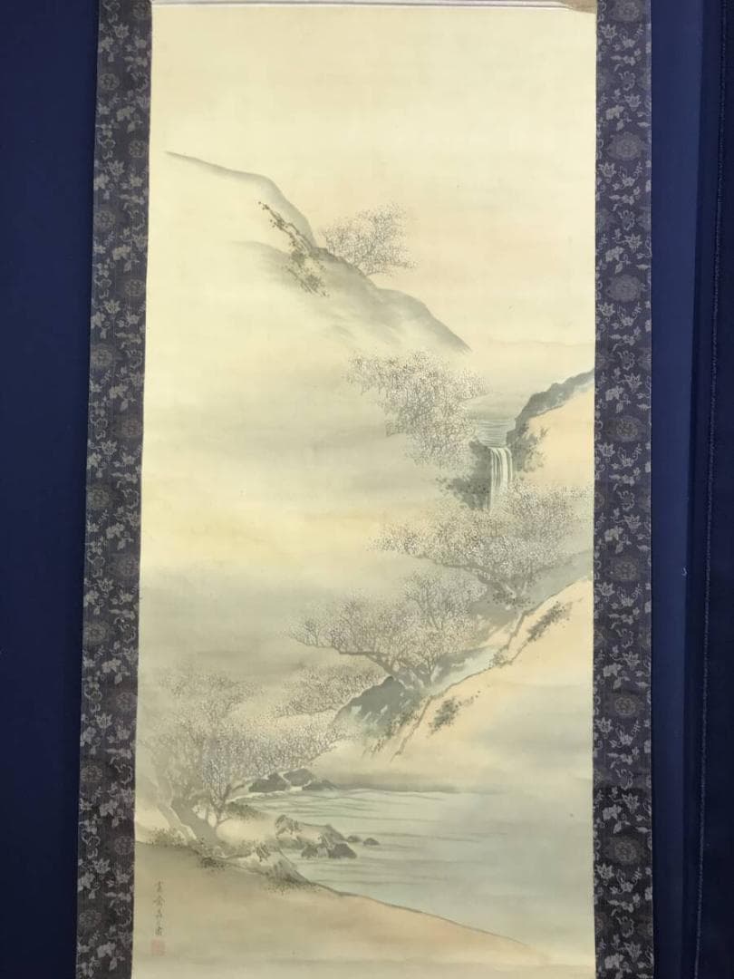 真作/森寛斎/松竹梅鶴亀図/群鶴/双幅/祝掛軸/正月/掛軸☆宝船☆AH-566