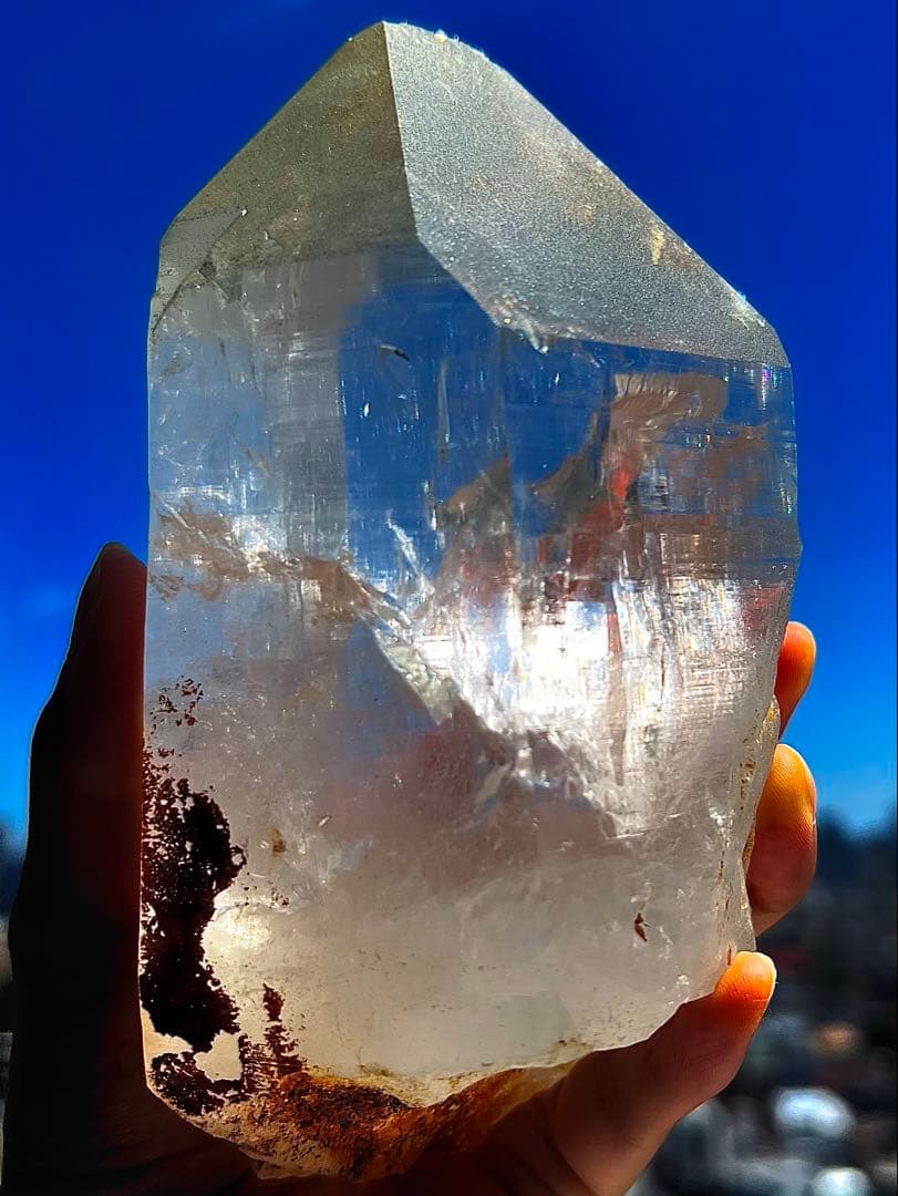 特別価格✨美✨希少✨特大１kgAAAAAマニハール水晶 カテドラル✨虹の泉神殿