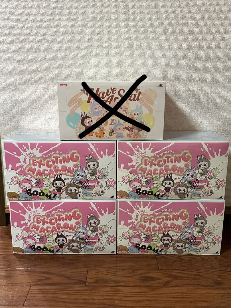 ポップマート ラブブ Exciting Macaronアソートボックス x4