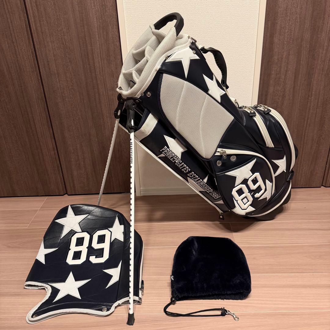【希少】PEARLY GATES キャディバッグ 星柄 アイアンカバー付