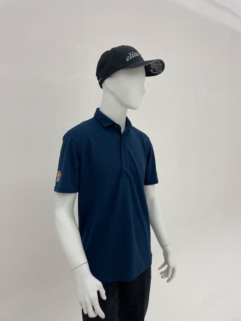 エリートグリップ　無地半袖ポロシャツ　ネイビー　L 新品