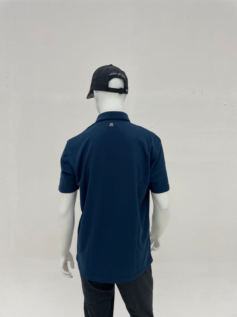 エリートグリップ　無地半袖ポロシャツ　ネイビー　L 新品