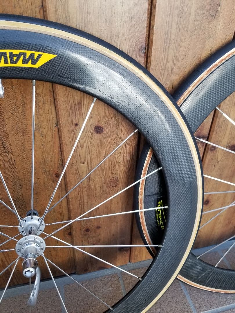 TORAYKA 650c トレカ カーボンチューブラーホイール DURA-ACE