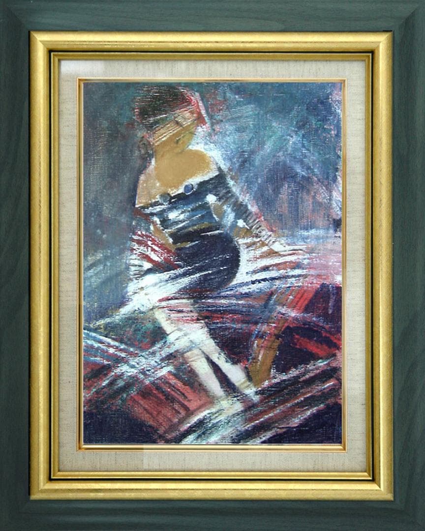 油絵 菅家令子 絵 絵画 インテリア F4-92023 女性像