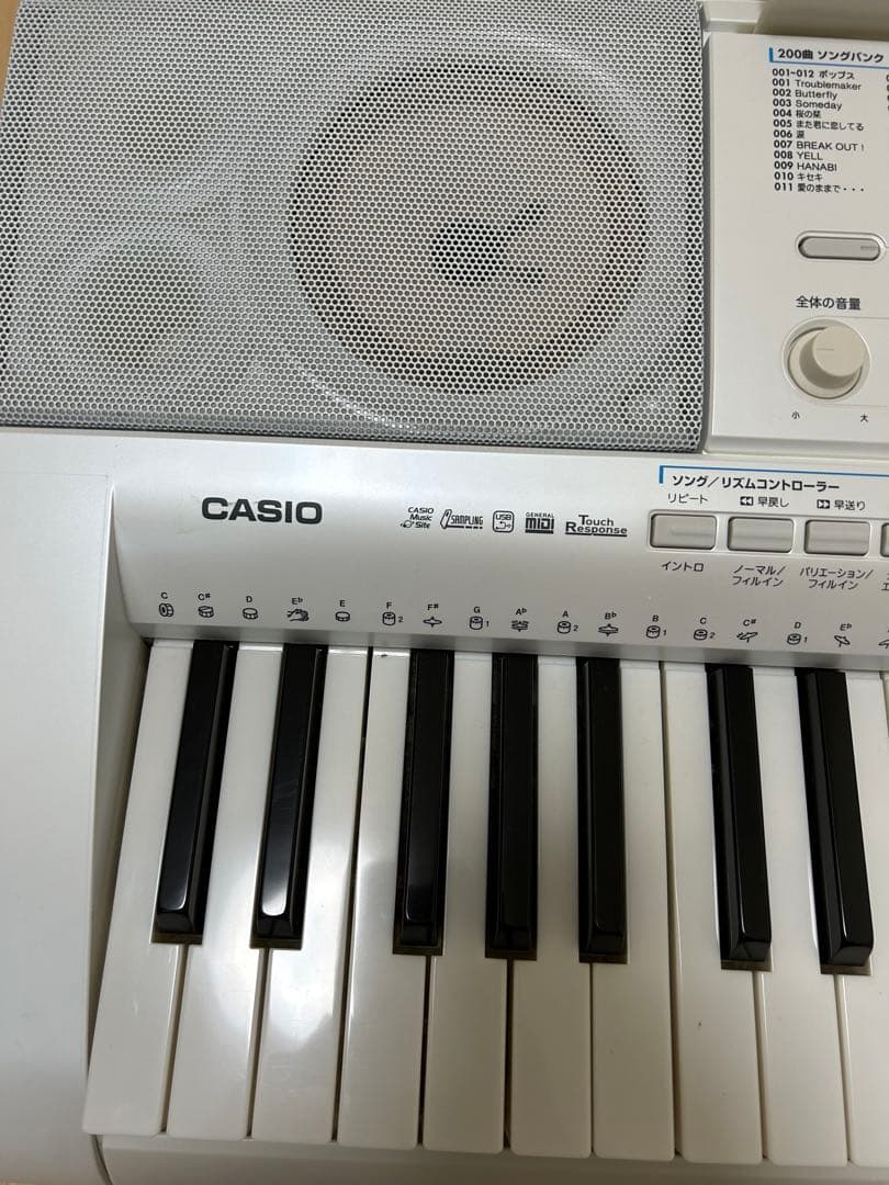 【美品】CASIO 光ナビゲーションキーボード LK-208 マイク付き カシオ