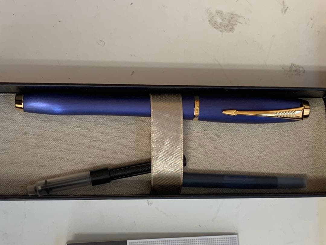 PARKER 万年筆 紫色 金色装飾
