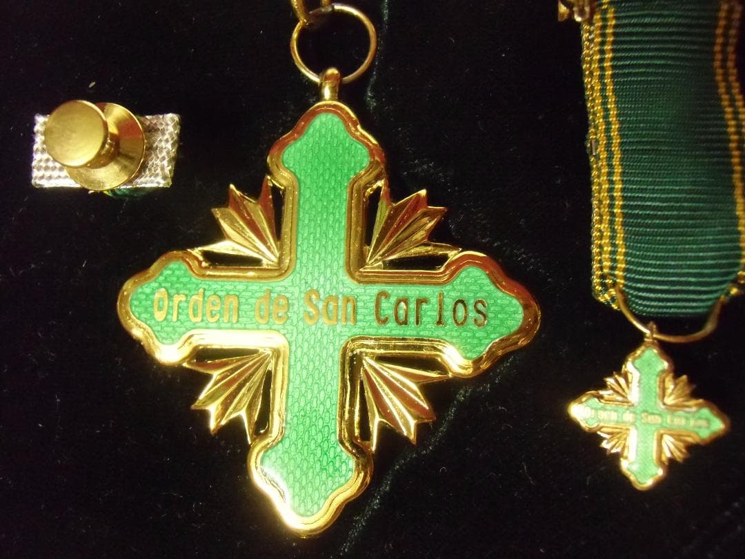 ＣＯコロンビア＊セント　カルロス十字勲章＊コマンダー級（実物）