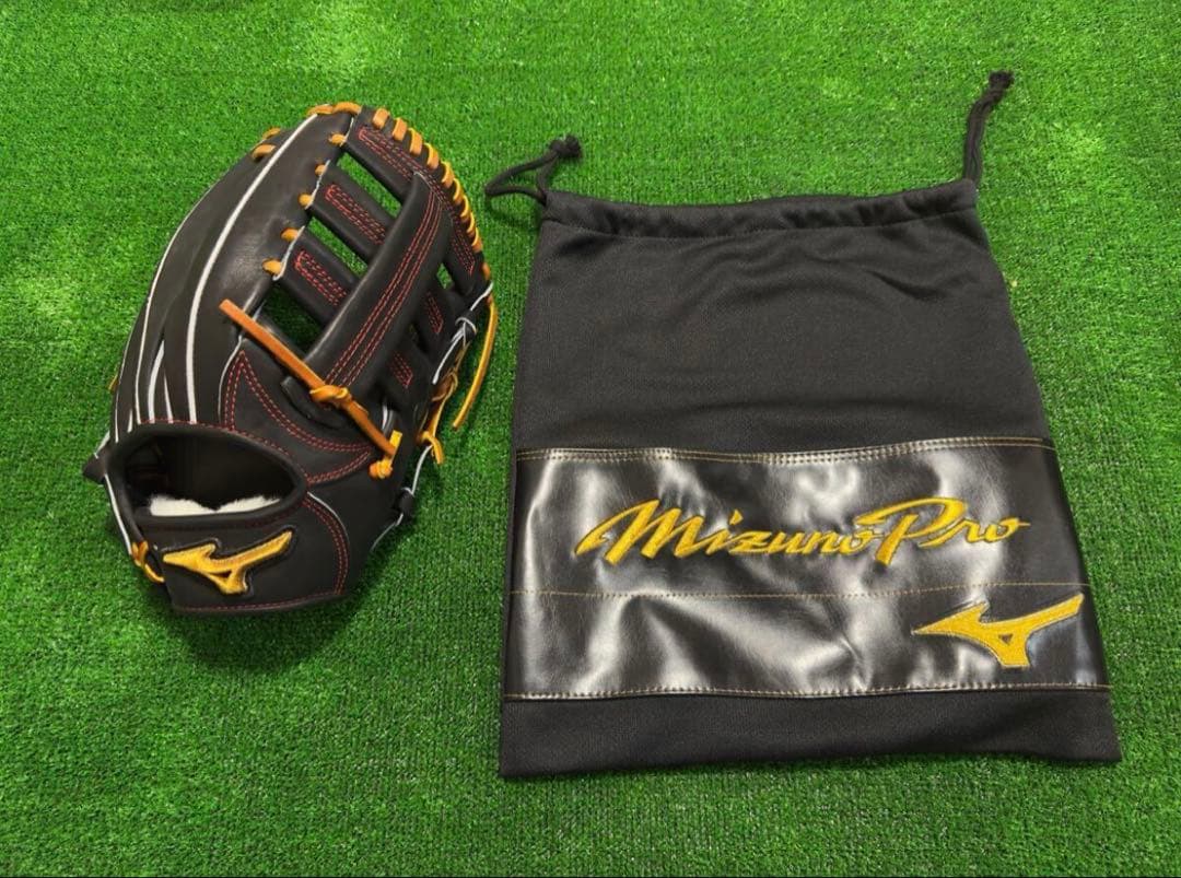 ミズノプロ オーダー 硬式 外野 新品 HAGA JAPAN 波賀 日本製 西川