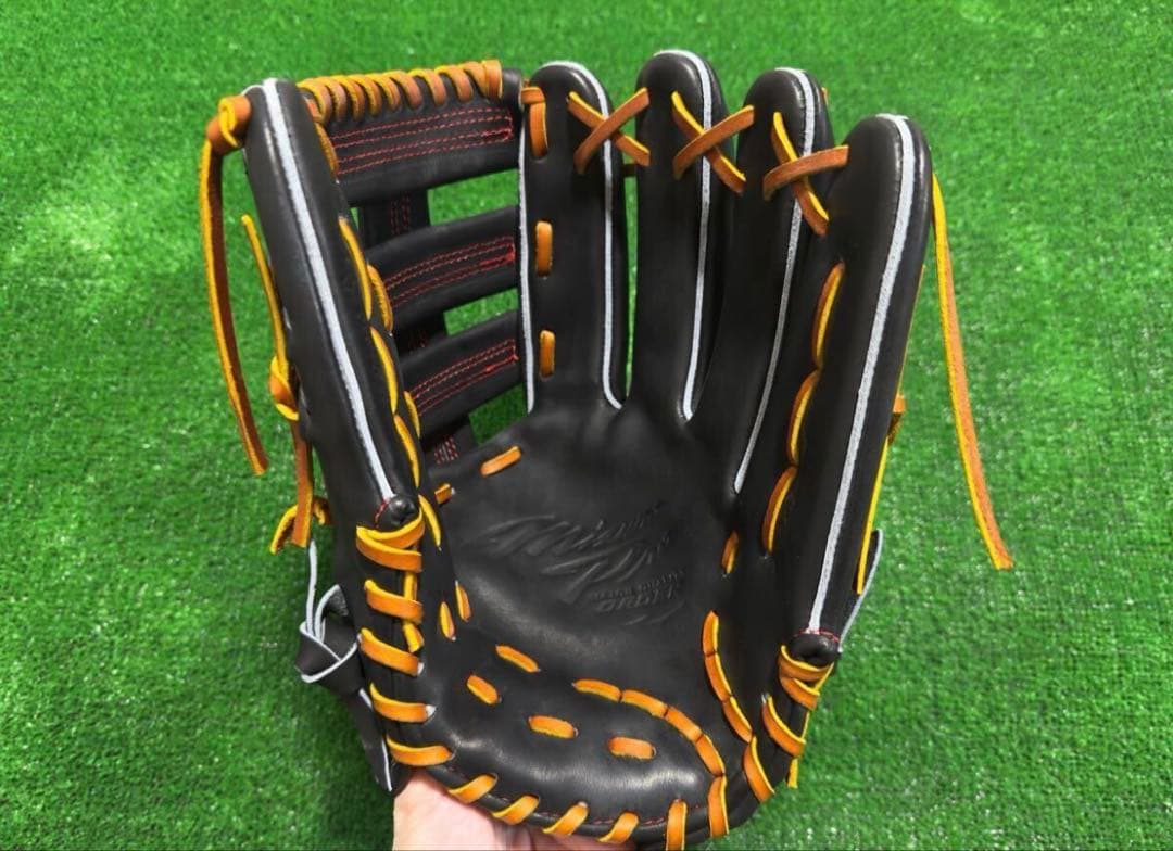 ミズノプロ オーダー 硬式 外野 新品 HAGA JAPAN 波賀 日本製 西川