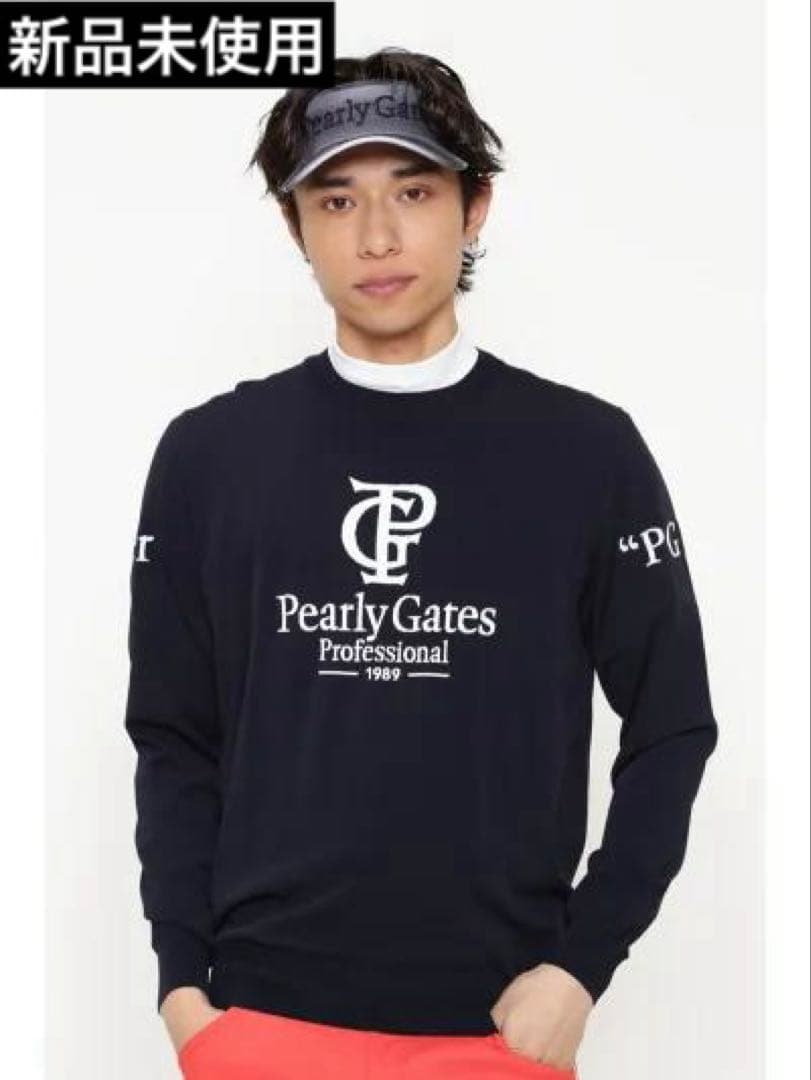PEARLY GATES ELITE クルーネックニットプルオーバー PGPRO