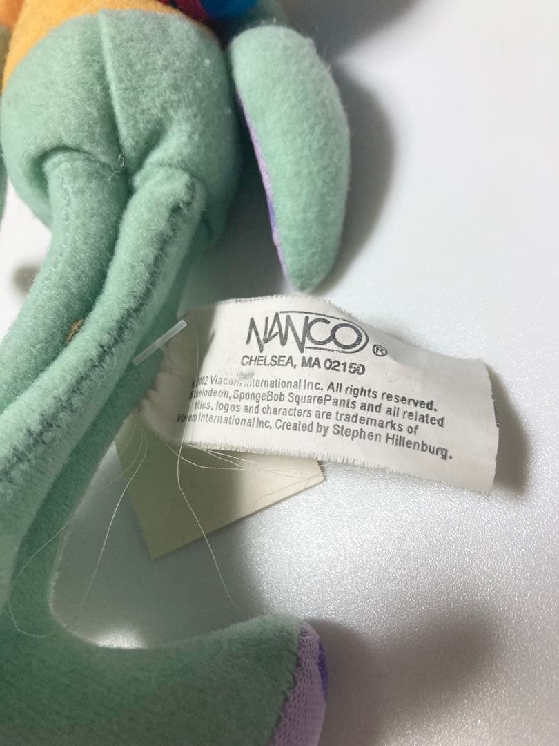 スポンジボブ　イカルド　ぬいぐるみ　詳細不明　パーティーハット　海外　レトロ　珍