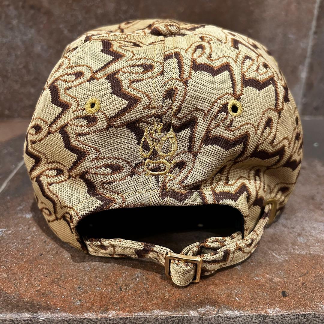 Russeluno MONOGRAM CAP ルチャ　総柄　ベージュ　ブラウン系