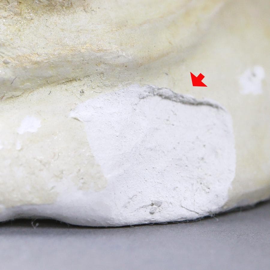 テラコッタ彫刻 大内青圃作 龍女献珠 置物 共箱