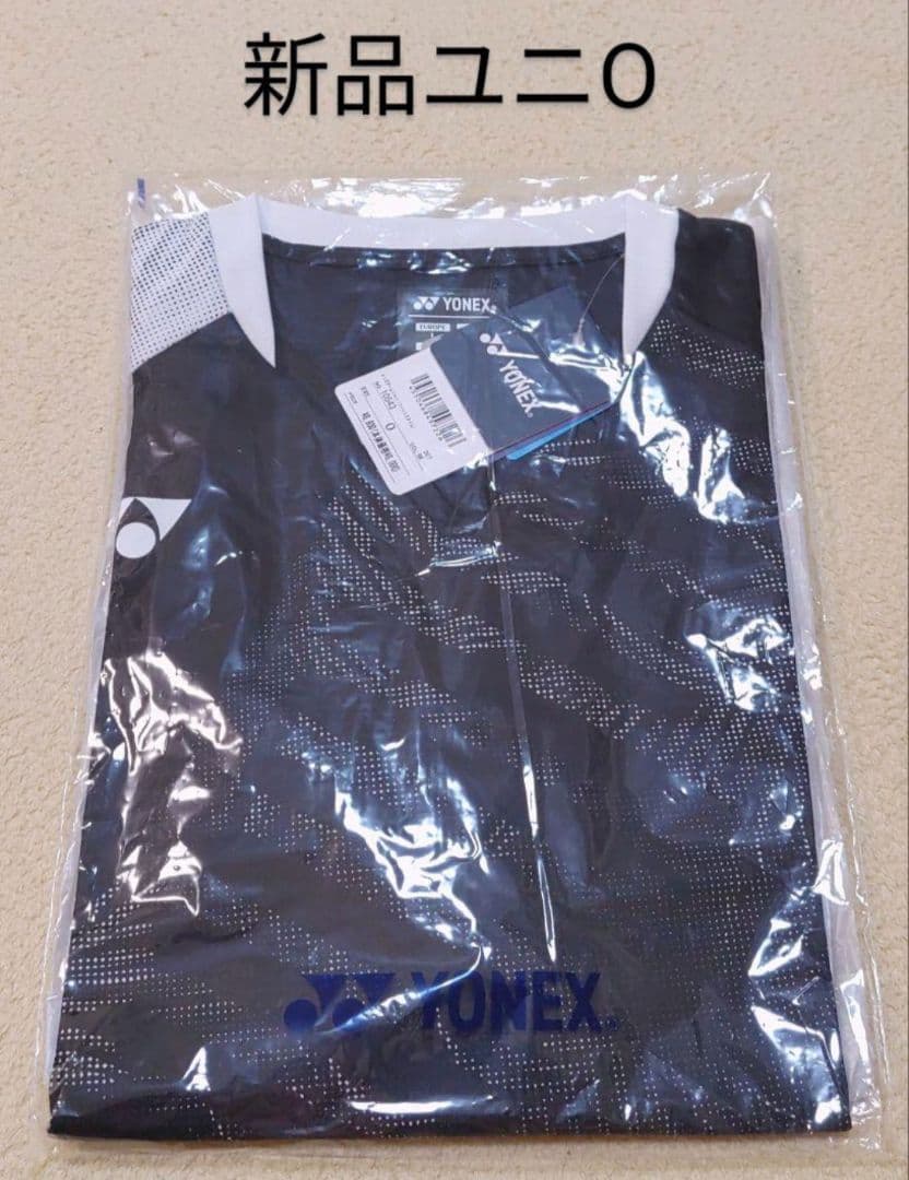 10543 ヨネックス ゲームシャツ ユニO ブラック