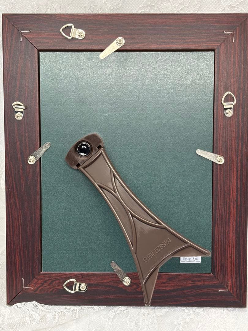 未使用美品 武比古作 純銀卓上額 帆船レリーフ　伝統工芸士 意匠登録