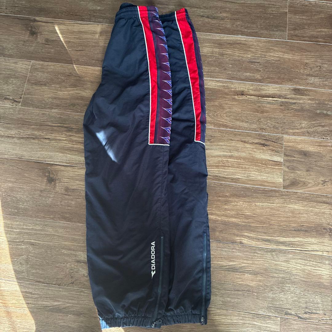 ９０年代DIADORA ジャージセット Lサイズ ネイビー/レッド