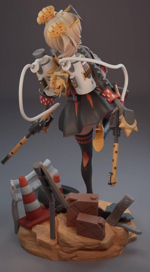 ラ*ン様 バーニス　ホワイト ゼンレスゾーンゼロ　ゼンゼロ　27ｃｍ　未塗装未組