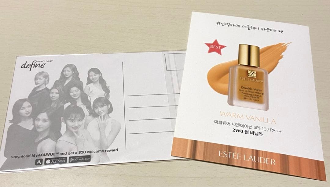 TWICE ナヨン ポストカード コスメ コラボ セット