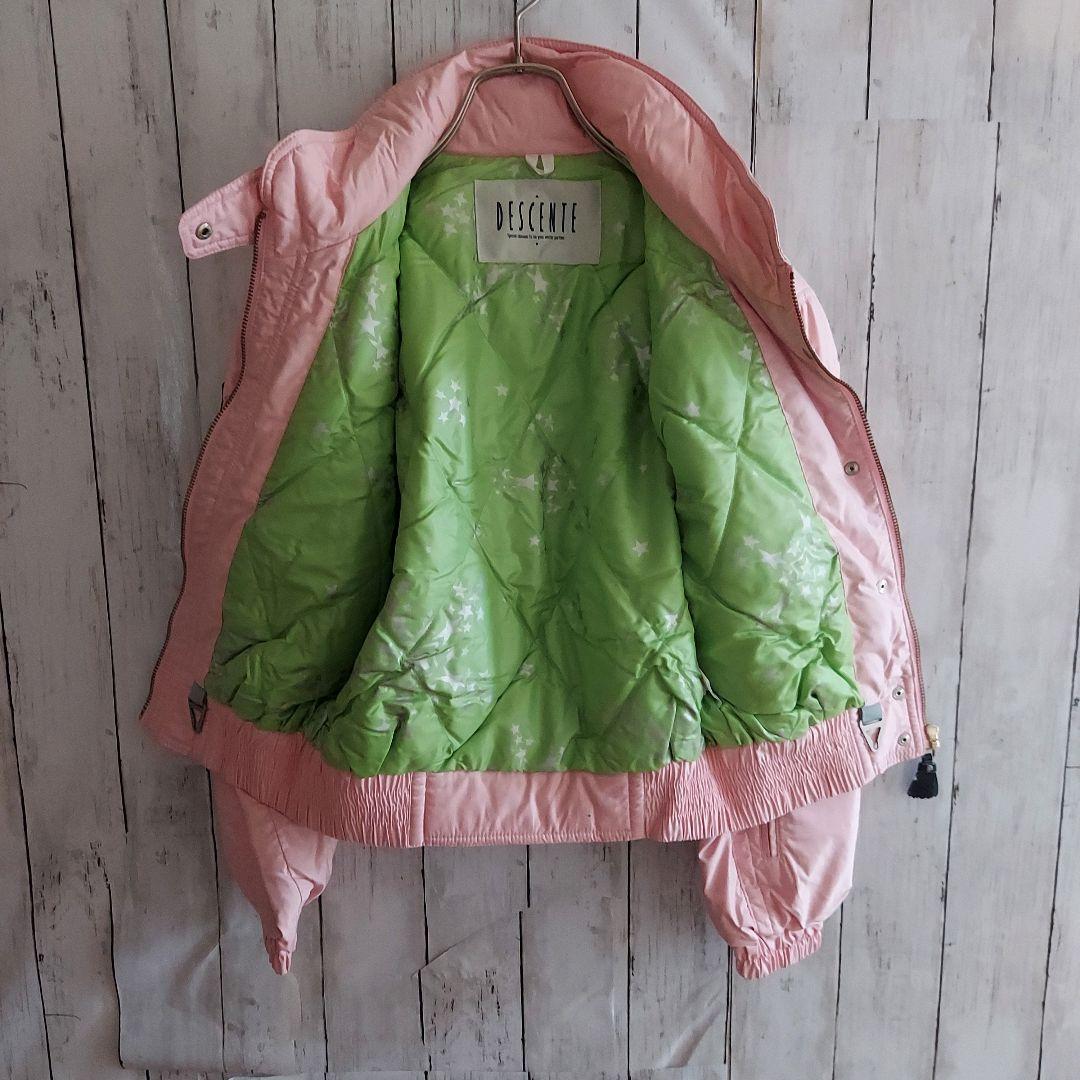 【DESCENTE】デサント スキーウェア 上下セット M ピンク