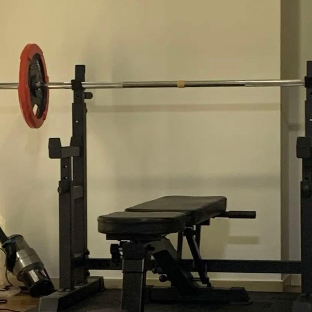 トレーニングベンチ バーベル付き 100kg set