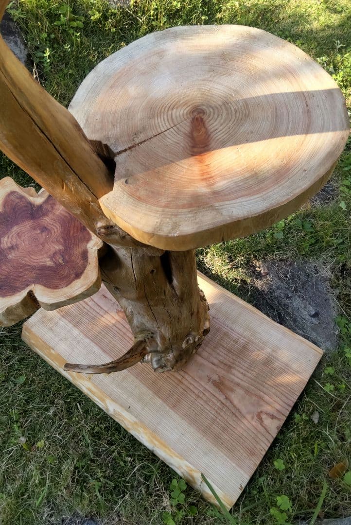 天然木製 4段キャットタワー