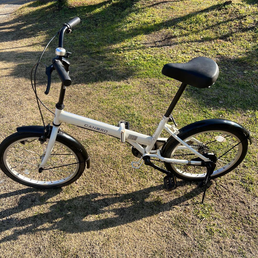 CANBRO 折りたたみ自転車 ホワイト 取りに来られる方