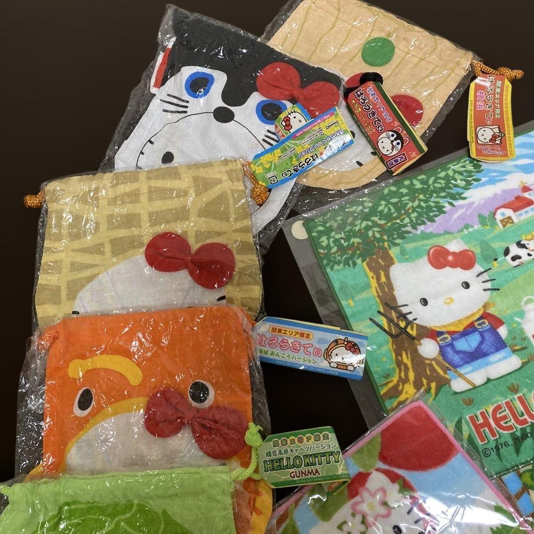 ご当地キティ ハンド・ミニタオル・巾着・根付セット