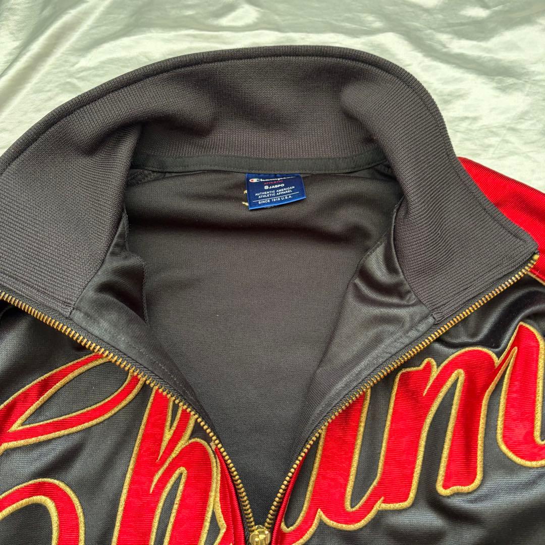 チャンピオン　Champion ジャージ上下セット 黒/赤　トラックジャケット