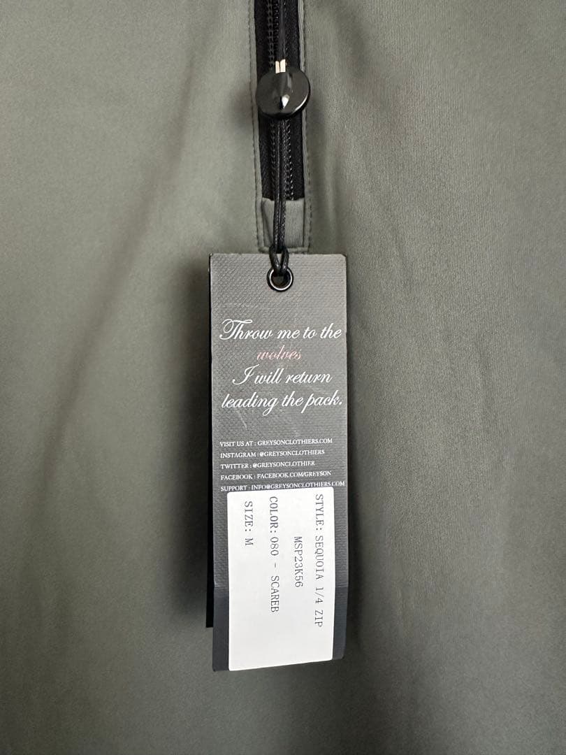 【グレイソンGREYSON】SEQUOIA 1/4 ZIP セコイア M